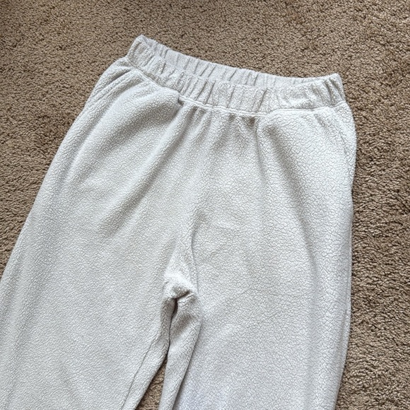 Leset Teddy Jogger Lounge Sweatpants in Cement Light Grey - Picture 3 of 12